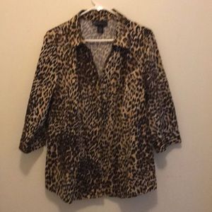Leopard print blouse